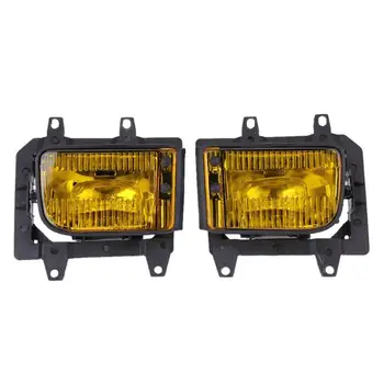 

1 Pair ABS Plastic Car Front Bumper Yellow LED Fog Light Lamps House Set LED Lights for BMW E30 3-Series 82-94 Car Accessories