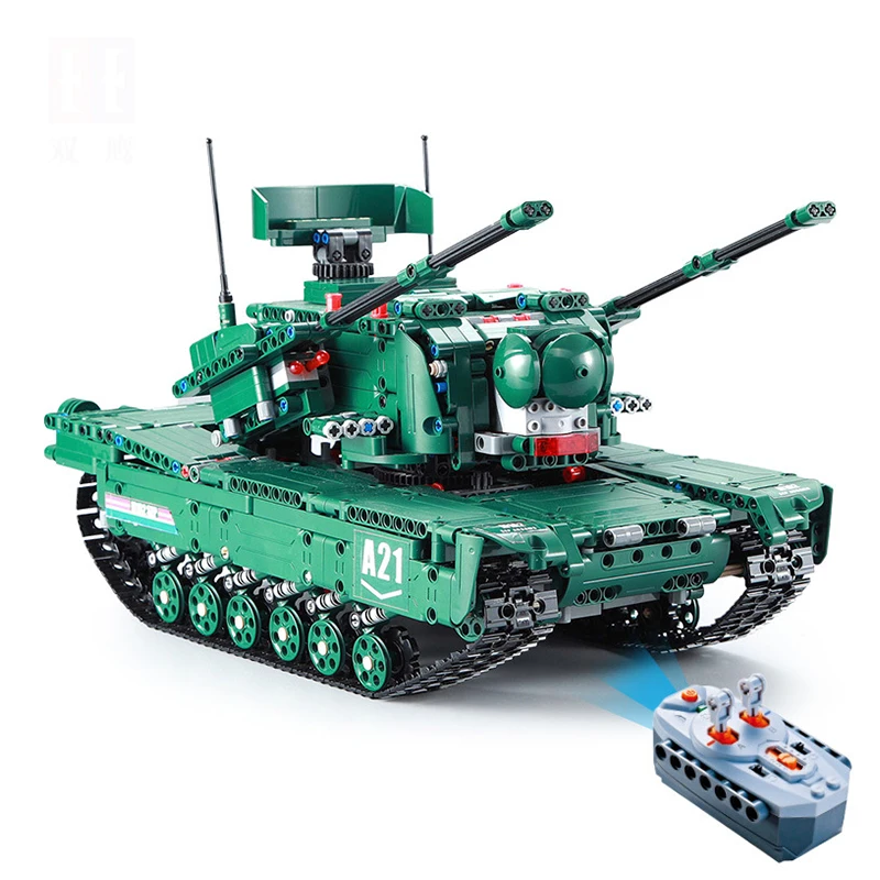 M1A2 RC модель военного танка строительные блоки 1498 шт. 1:20 трансформируемый