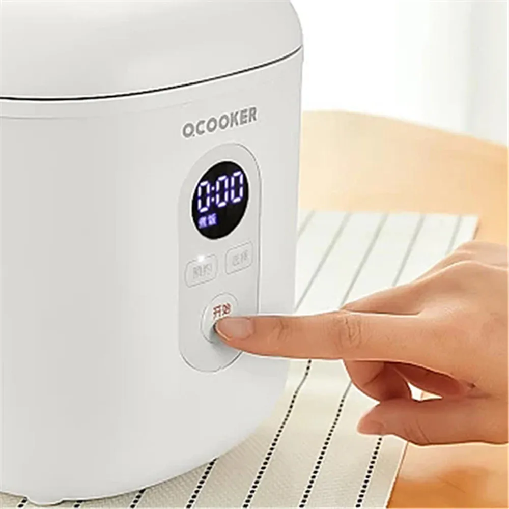 QCOOKER QF1201 Mini 1.2L Rice Cooker 300W Smart 1.2L Kitchen Appliances Reservation LCD Rice Cooker  Kitchen Rice Cooker