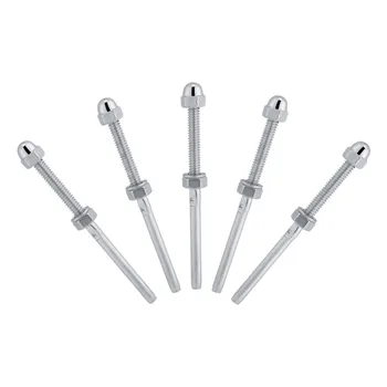 

10Pcs Stainless Steel Threaded Tensioner Stud Ends for 1/8in Cable Railing System Threaded Terminal Cable Tensioner