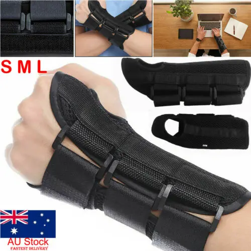 1 шт. поддержка запястья Регулируемый Carpal тоннель шина фиксатор запястья поддержка руки правая левая S-L