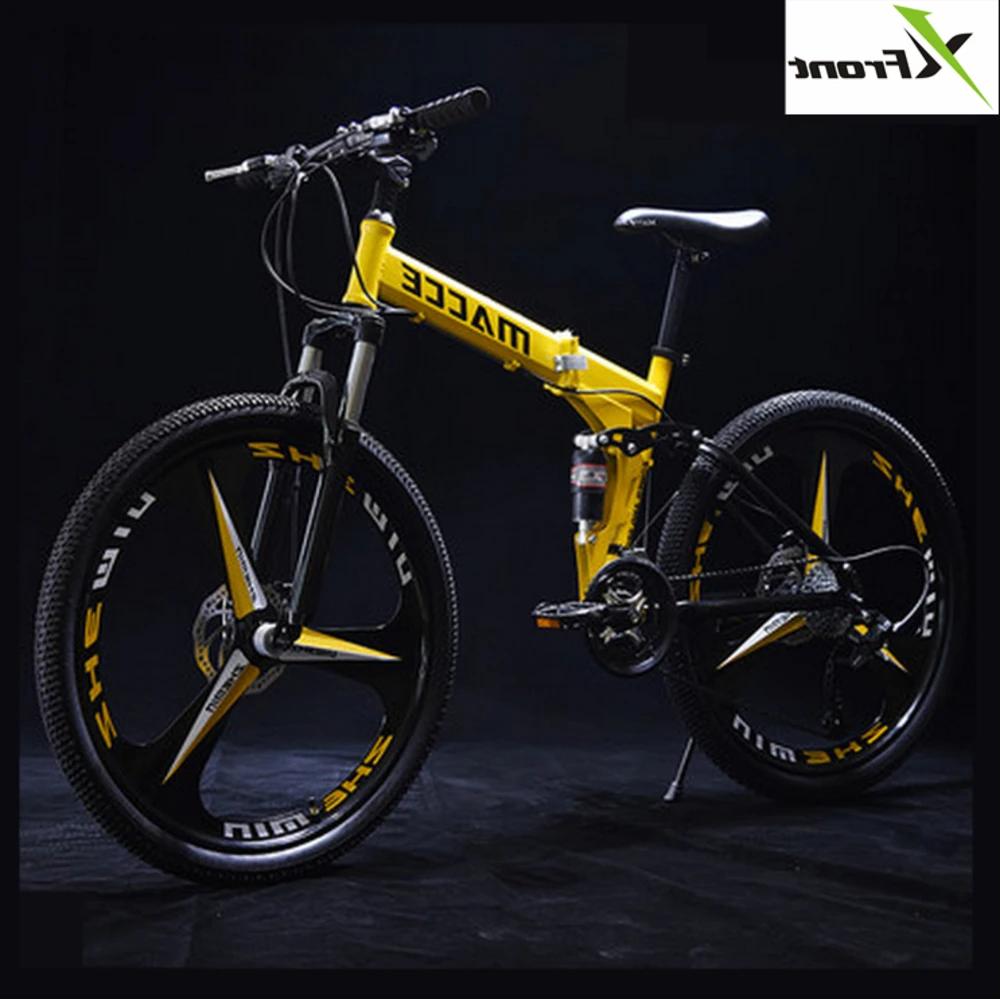 

New Brand 24/26 Inch Wheel Carbon Steel 21/24/27 Speed Mountain Bike Outdoor Downhill Btx Bicicleta Disc Brake Folding Bicycle