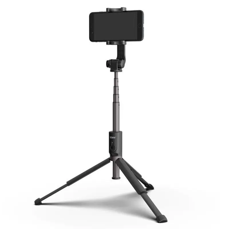 Алюминиевый bluetooth remote selfie stick, все в одном, складной штатив Bluetooth с Беспроводной затвора, телефон кронштейн, до 90 см