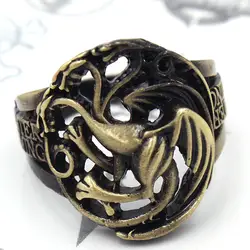 Игра престолов кольцо Бронзовый Ручной работы 18 мм подарки для детей унисекс аксессуары к костюму для Косплей кольцо