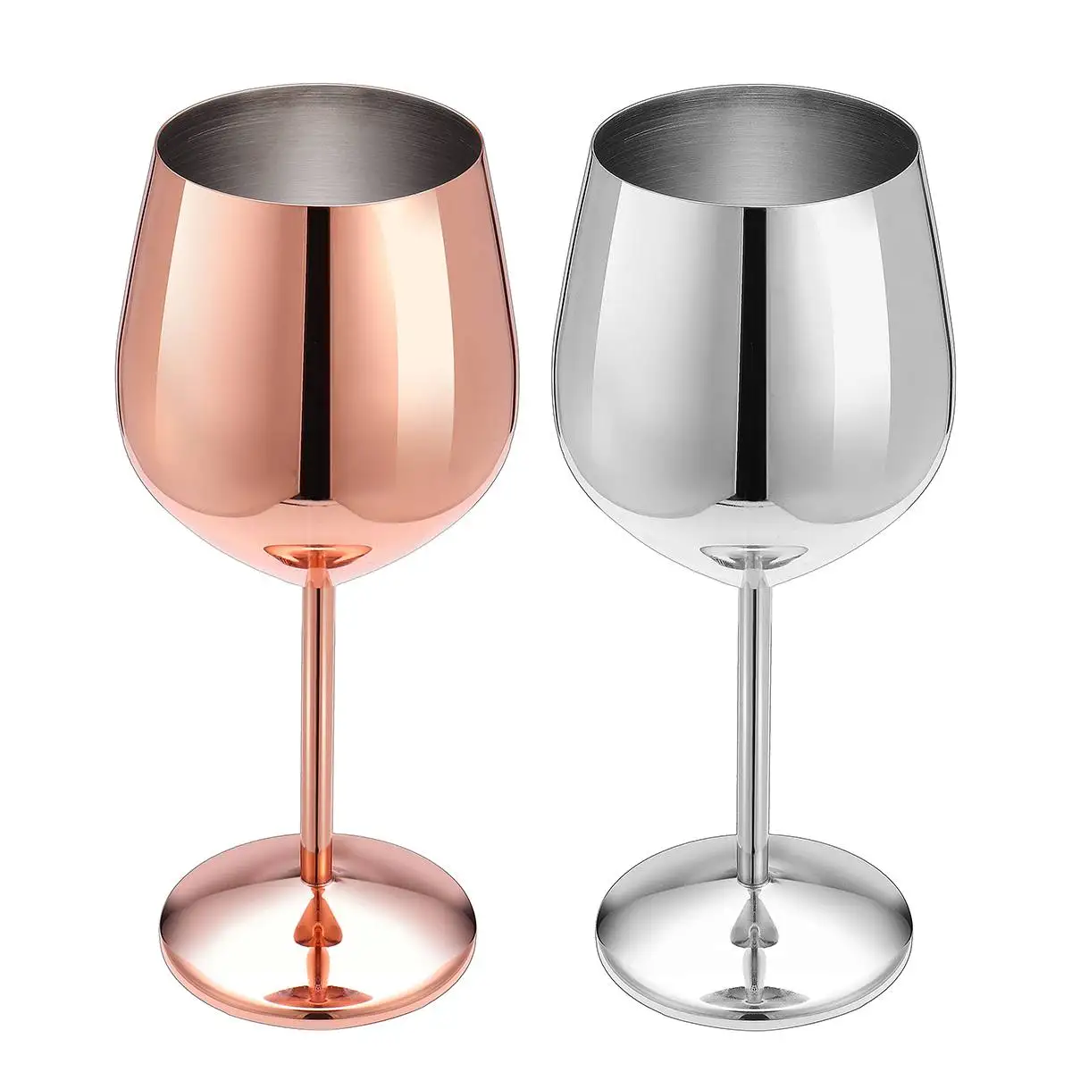 rose gold wine glasses