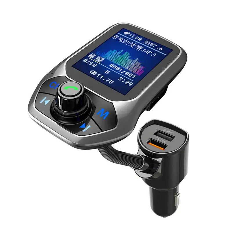 Bluetooth fm-передатчик ЖК-дисплей Дисплей громкой связи автомобиль флэш-диск MP3 плеер
