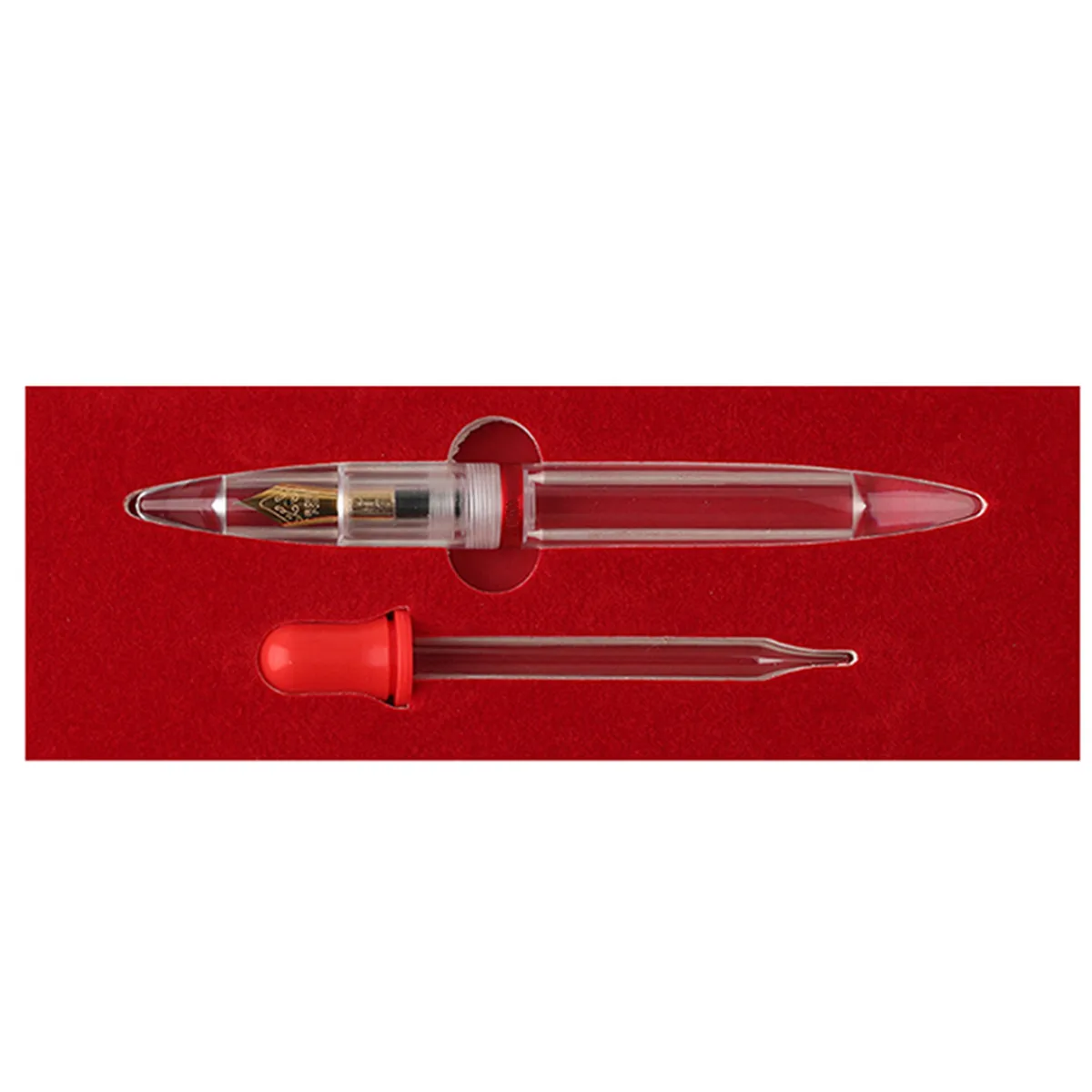 M2 Transparent High Capacity Fountain Pen Extra Fine Nib 0.38mm Writing Students