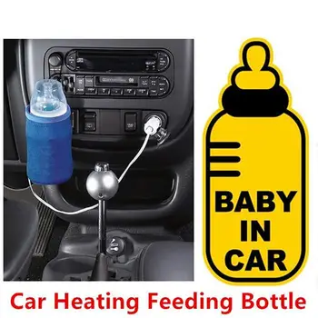 

USB Baby Bottle Warmer Portable Travel in Car Milk Warmer Infant Feeding Bottle Heated Cover Insulation Thermostat Food Heater