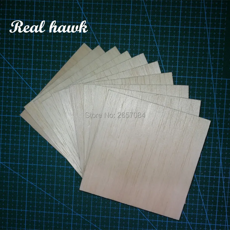 

AAA+ Balsa Wood Sheet ply 5 Sheets 100x100x2mm Model Balsa Wood Can be Used for Military Models etc Smooth DIY free shipping