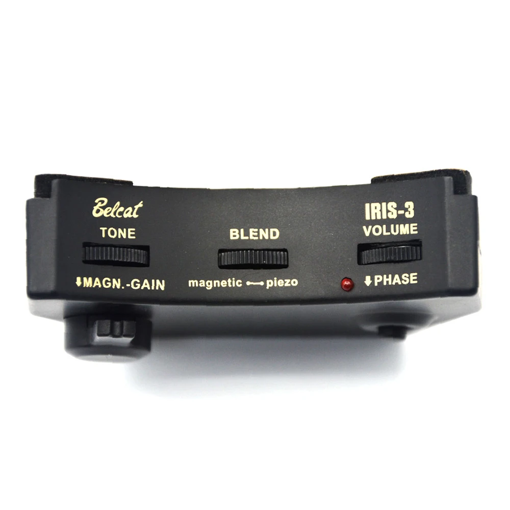 

Belcat IRIS-3 Guitar Soundhole Pickup Sound Hole Preamp Equalizer Magnatic & Piezo Pickup 1 Volume 1 Tone EQ 1 Blender