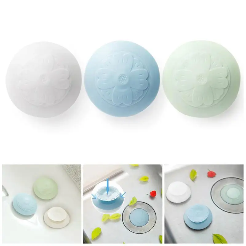 Sink Strainer Fragrance Drain Kitchen Bath Plug Hole Lemon Basin Waste Filter