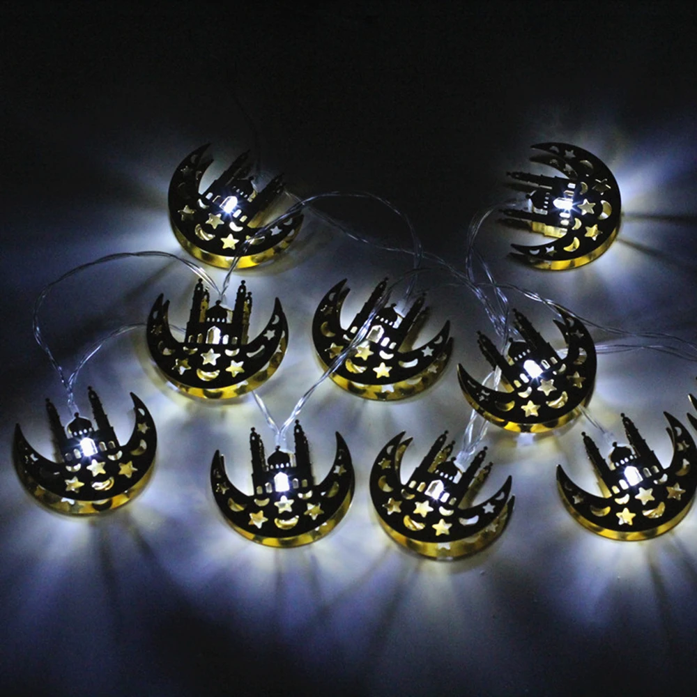 

Muslim Islamic Eid Led String Light Creative Moon Castle Light Decoration Christmas Light
