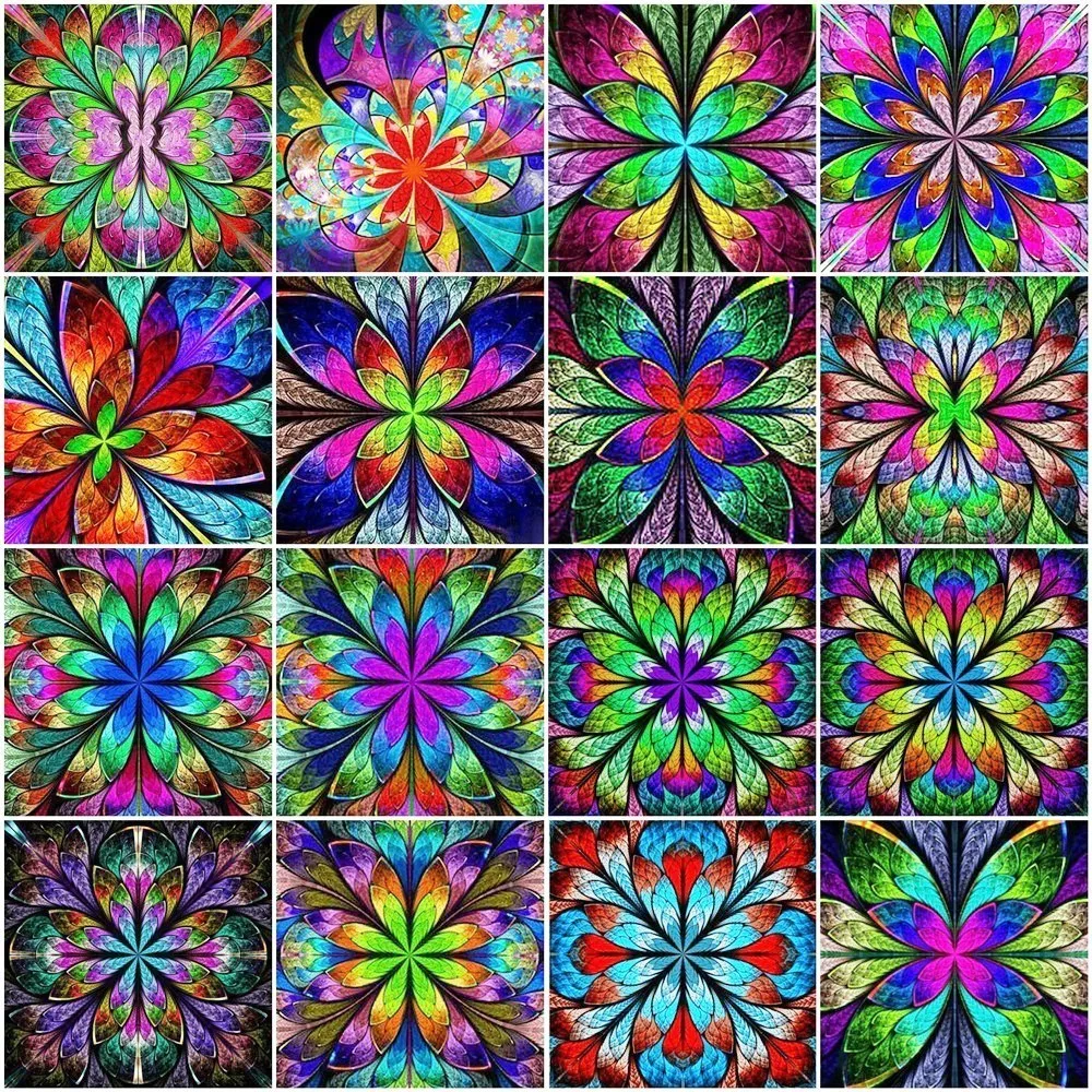 

HUACAN Diamond Painting Flower 5D DIY Full Square Diamond Embroidery Full Display Cross Stitch Rhinestone Mosaic Decor Home Gift