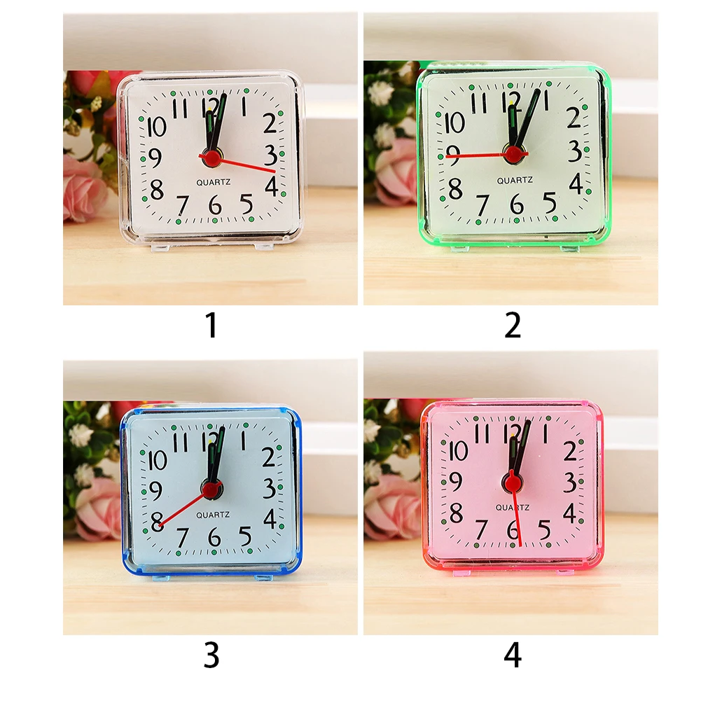 GEZICHTA Alarm Clock, Square Portable Plastic Table Clock Battery Operated Bed Clock for Student Adult Morning Call(Green) GEZICHTA Alarm Clock, Square Portable Plastic Table Clock Battery Operated Bed Clock for Student Adult Morning Call(Green)