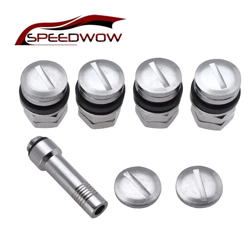 SPEEDWOW 4 шт. клапан для автомобильных шин Stealth Flush Mount хромированный колес стебли