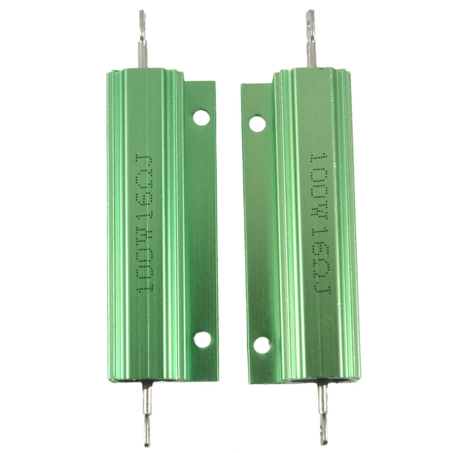 

2Pcs 100W 16 Ohm 5% Aluminum Shell Wire Wound Resistors Green