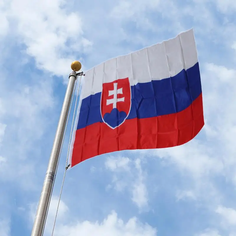 

1pc Slovakia FLAG slovak Banner EU 3*5FT/90*150cm Hanging Office/Activity/parade/Festival/Home Decoration 2016 New fashion