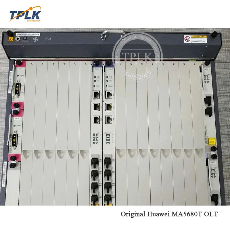 Original HUA WEI GPON OLT MA5680T With 2 SCUN 2 PRTE 2 GICF And One 8 