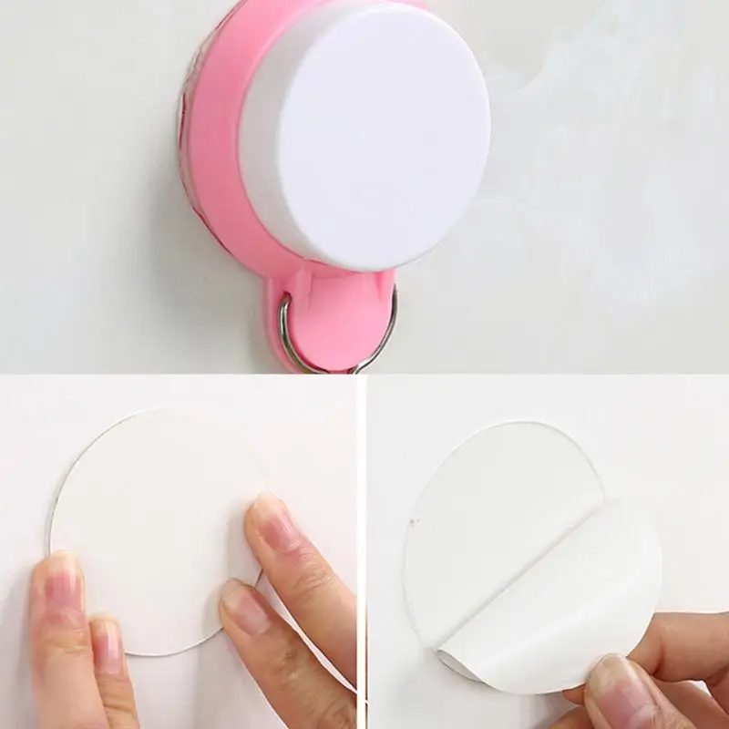 10PCS Silicone Hook Accessories Seamless Double Sided Adhesive Washable Wall Sticker