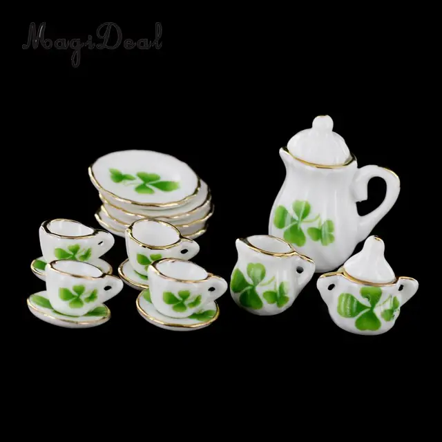 Special Price 15Pcs/Pack Dining Ware Porcelain Tea Set Dish Cup Plate 1/12 Scale Dollhouse Miniature Furniture Life Scene Decor Collection Special Price 15Pcs/Pack Dining Ware Porcelain Tea Set Dish Cup Plate 1/12 Scale Dollhouse Miniature Furniture Life Scene Decor Collection