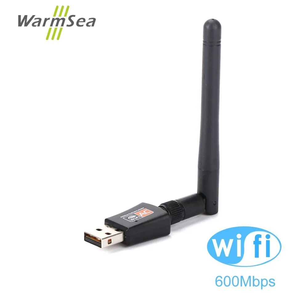 

600Mbps USB Wireless WiFi Adapter For Desktop Daul Band 2.4GHz/5GHz 433Mbps 802.11 ac/a/b/g/n PC Wireless Adapter/Laptop/PC