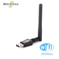 600 Мбит/с USB беспроводной WiFi адаптер для рабочего стола Daul Band 2,4 ГГц/5 ГГц 433 Мбит/с 802,11 ac/a/b/g/n PC беспроводной адаптер/ноутбук/ПК