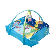 1 шт. детский фитнес-каркас для новорожденных, мягкий объемный развивающий мультяшный коврик для ползания, стойка для фитнеса, игрушка для активного отдыха 80x60x60 см