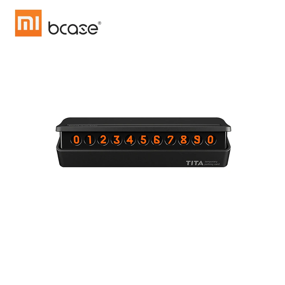 

Xiaomi Car Temporary Parking Card Telephone Number Magnet Front Windshield Stop Sign Styling Luminous Suckers Night Light Number