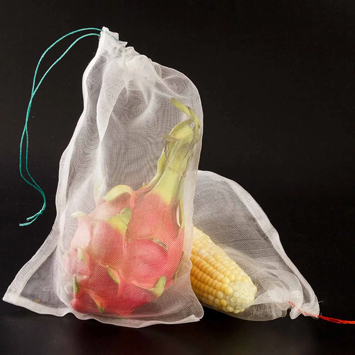 

Behogar 25 PCS Garden Plants Fruit Vegetables Protection Mesh Bag Anti Bird Insects Mosquito Bug Net 25 x 15cm