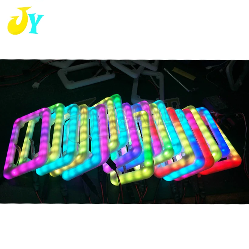 

1PCS 12V Colorful illuminated coin acceptor border Plastic decorative led frame foe arcade arcade coin selecter