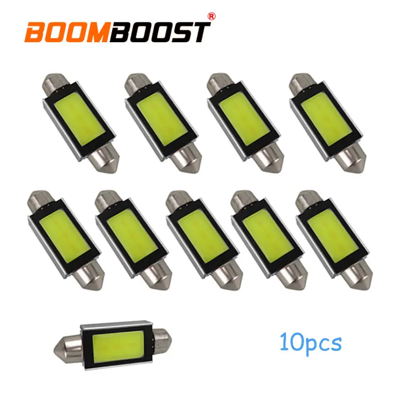 Новый продукт 13 шт./лот Festoon COB 41 мм 1 Вт Автомобильные светодиодные лампы