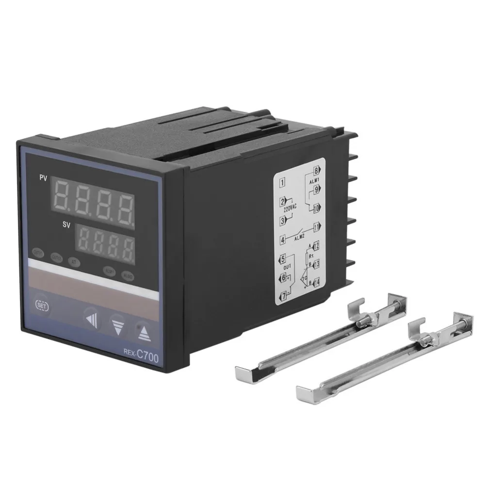 Новый REX C700 цифровой PID регулятор температуры 0 400 градусов термостат