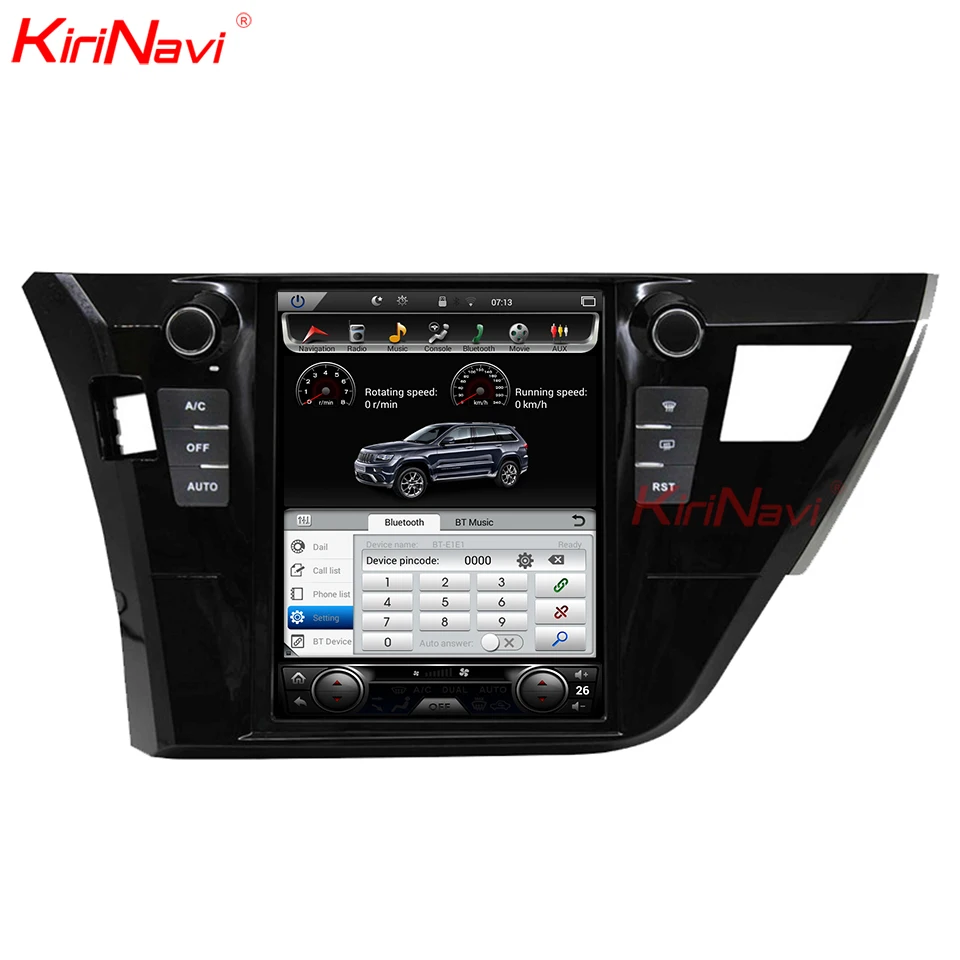 Flash Deal KiriNavi Vertical Screen Tesla Style 10.4 Inch android 6.0 Car Radio For Toyota Corolla Car DVD Player GPS Navigation 2013-2016 4