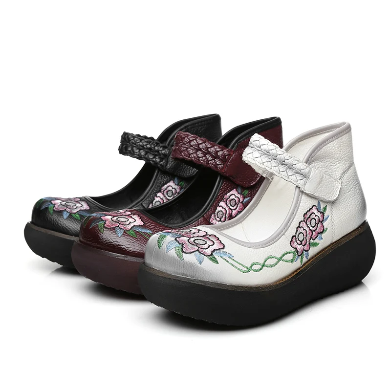 Estate Scarpa Alti Primavera Il Alla Donna Centimetri bianco Oxfords Da Pompe Mocassini 6 Genuino Scarpe Nero Cinturino Cuoio Delle Donne Di Calzature Tacchi Caviglia Autunno viola awC1tExWq