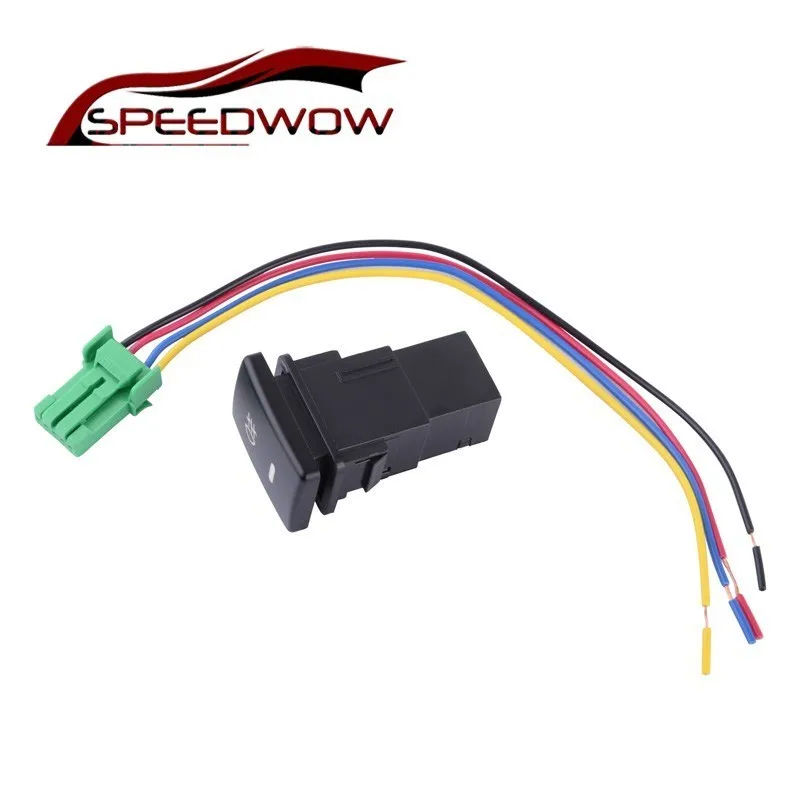 

SPEEDWOW Car Accessories Front Fog Lamp Switch With Cable Car Interior Light Switch Electric Fog light Switch Control Button