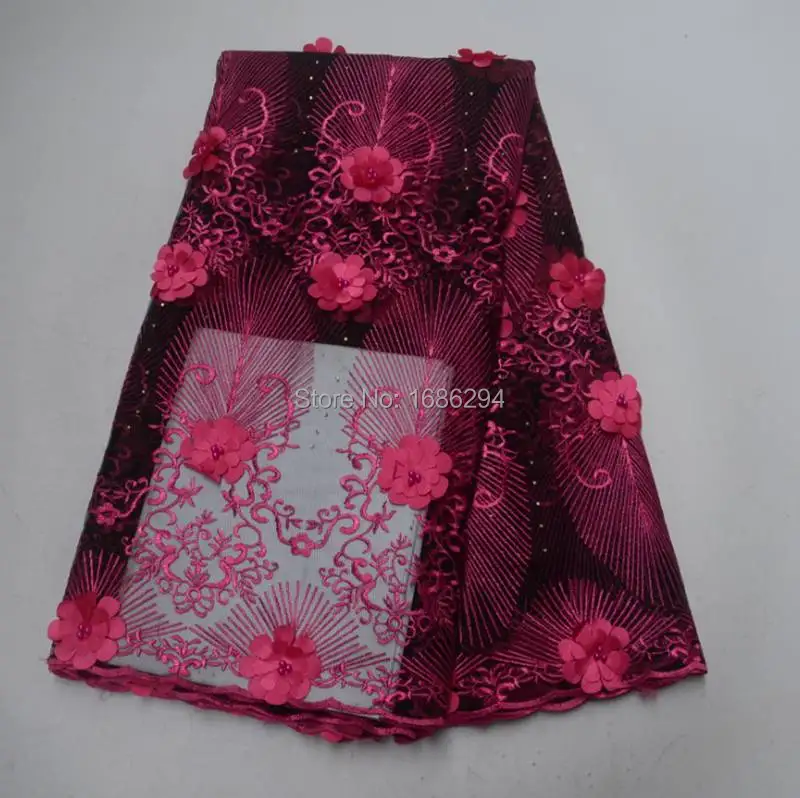 E6880 2019 African Laces Fabrics Embroidered Nigerian tulle Lace Fabric High-quality French Net | Дом и сад
