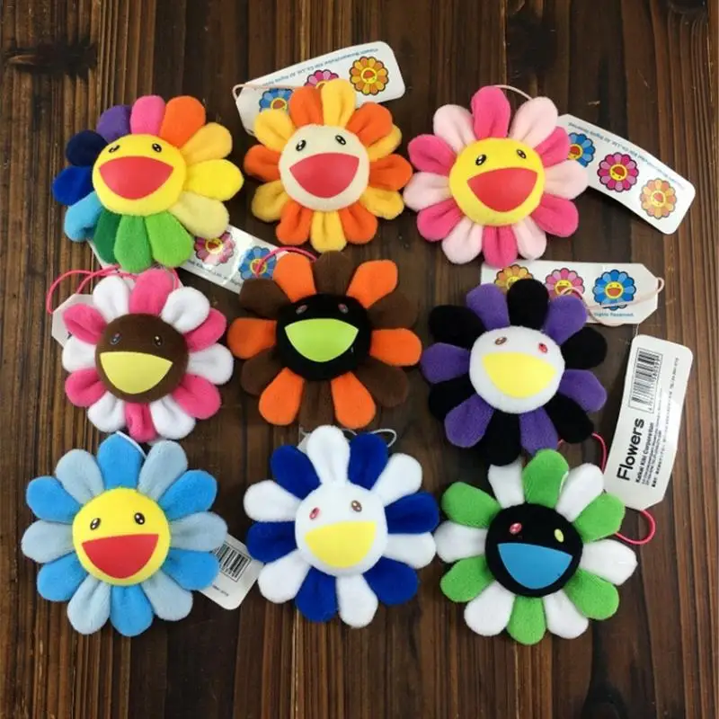 

Sunflower Plush Brooch Murakami Sun Flower KaiKi Bag Hanging Ornaments Bag Pendant P20