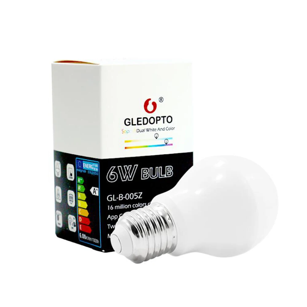 Светодиодная лампа E27 6 Вт 12 E26 RGB двойной белый ZIGBEE умная с управлением через