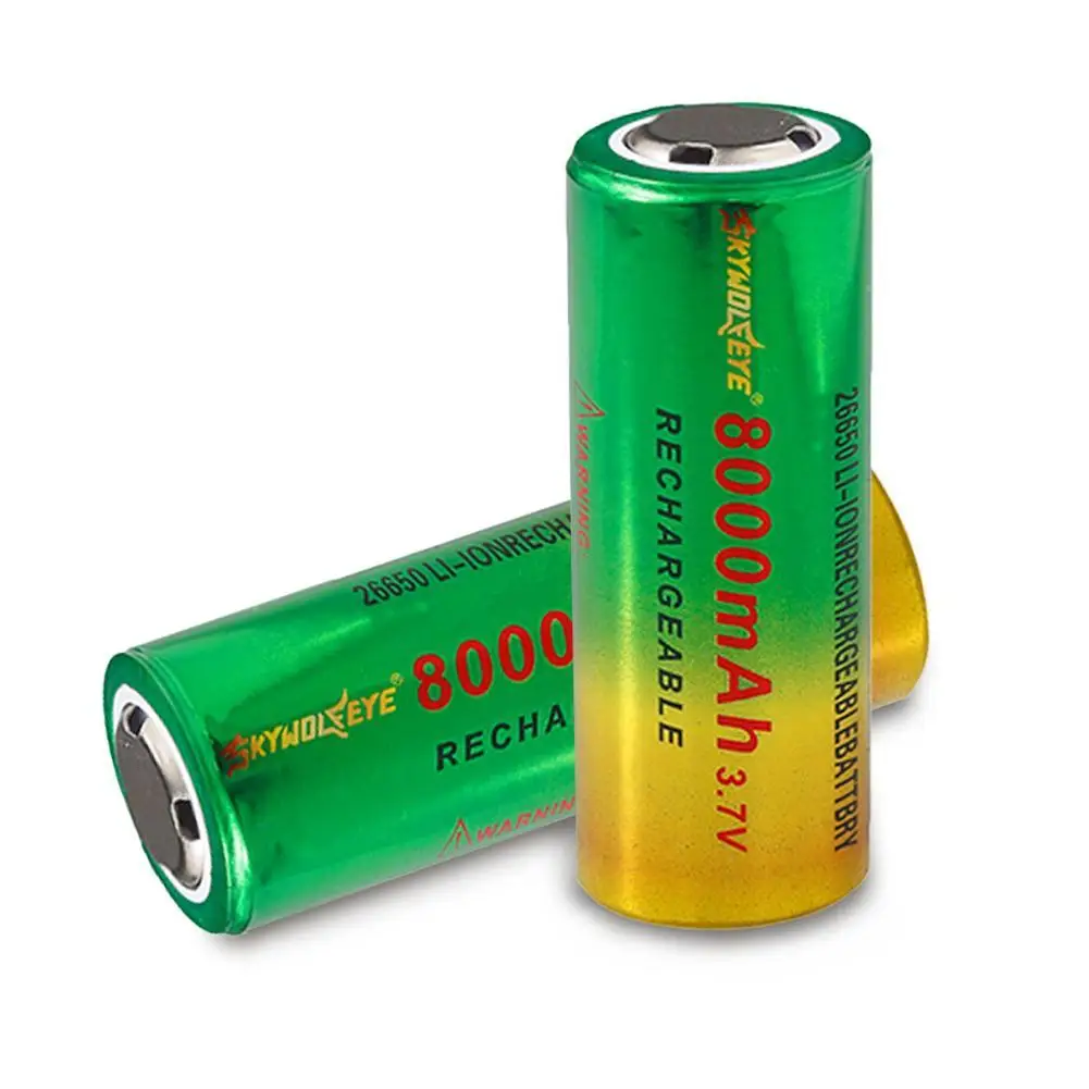 Перезаряжаемая 26650 батарея BRC Li-Ion 8000 Mah 3,7 v батарея 26650 3,7 v 8000mah литий-ионная батарея 26650 аккумуляторная батарея