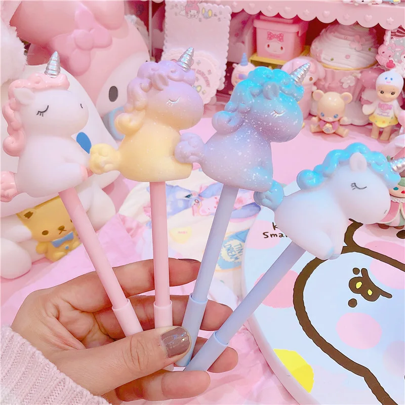 

1Pc Cute Unicorn Pens Kawaii Animals Gel Pens Creative Cartoon Neutral Pens For Kids Gifts Writing School Supplies Stationery