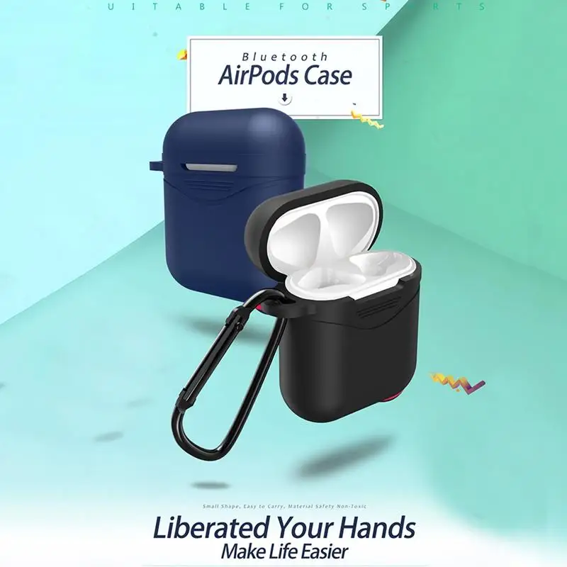 AirPods Apple Bluetooth Headset Case Silicone Protective Case