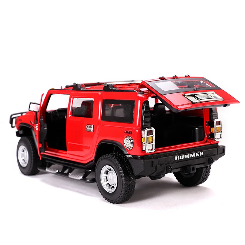 Beste 2019 124 Hummer H2 Legering Model Diecast Metalen Auto Speelgoed Voor Kinderen Brinquedos Juguetes Oyuncak Dropshipping Hotwheelsing