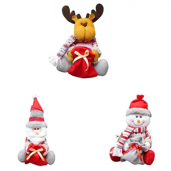 

Christmas Cloth Old Man Snowman Shaped Cloth Doll Christmas Decoration Gift Props Cute Snowman Shaped Cloth Fabric Doll