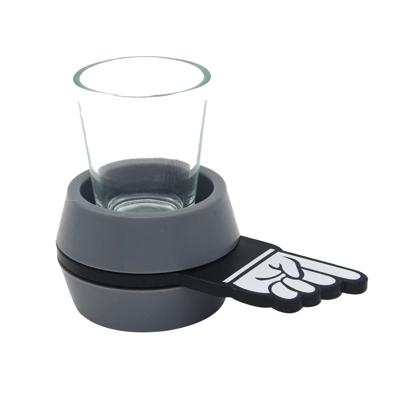 

JFBL Hot Spin finger The Shot Glass Drinking Game Fun Party Turntable Toys With Spinning Wheel Bar Games Glass Gifts