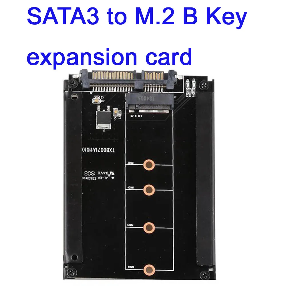 

NGFF ( M2 ) SSD to 3.0" SATA Adapter M.2 NGFF SSD to SATA3 Convert Card B Key Connector For WINXP/2000/MAC/Linux /VISTA