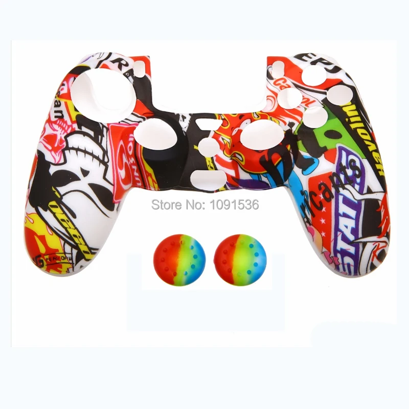 Силиконовый чехол для Sony PlayStation Dualshock 4 PS4 Pro тонкий контроллер и ручка большого