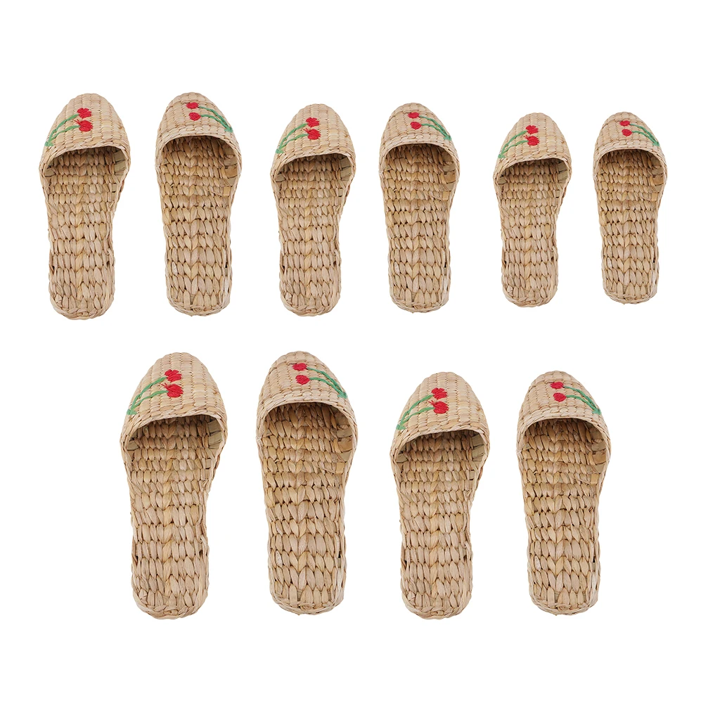 straw house slippers