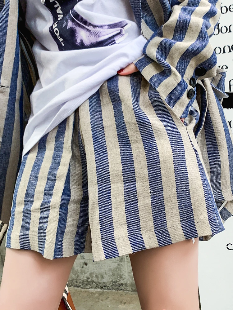 Picture Robe Mode Large Picture Printemps Nouveau Slim Veste Pour Vêtement Costume as Petit Leggings Rayé As 2019 Revers Vintage Femme Za011605 Deat PanqHzP