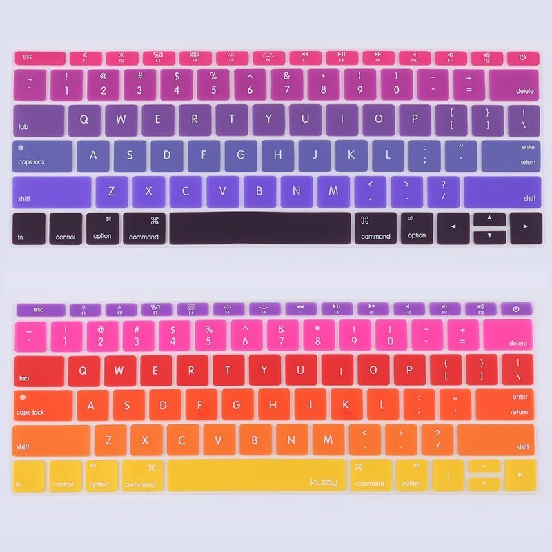 Радужный чехол для клавиатуры ноутбука Macbook 12 дюймов Retina (A1534) 13 Pro No touchbar (A1708)