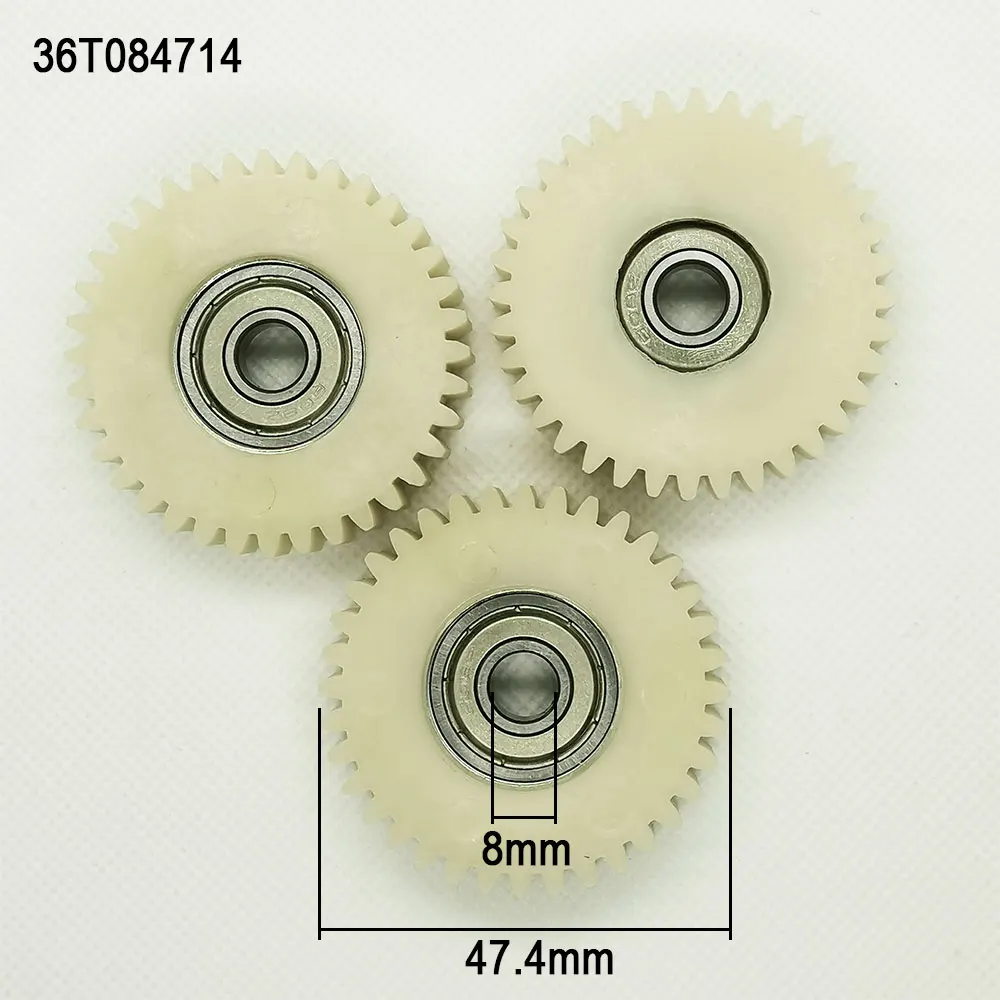 3PCS 36 Teeth 47mm PA66 Nylon Plastic 8mm Bearing 14mm Thickness For Electrical Bike Motor Bicycle Clutch Gearbox Gears